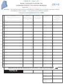 Form Cr-2010 - Maine Corporate Income Tax-combined Report For Unitary Members - 2010