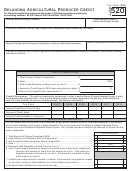 Form 520 - Oklahoma Agricultural Producer Credit - 2006