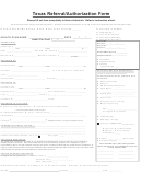 Texas Referral/authorization Form