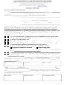 Power Of Attorney Form - Alaska Department Of Labor And Workforce Development