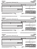 Form 100-Es - Corporation Estimated Tax - California Printable pdf