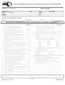 Recommended Sports Candidate Medical Questionnaire Template