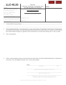 Form Llc-45.25 - Illinois Limited Liability Company Act Amended Application Form For Admission