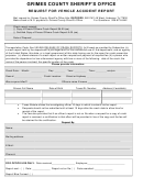 Request For Vehicle Accident Report Form