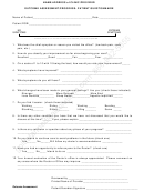 Sample Outcome Assessment/progress- Patient Questionnaire Template