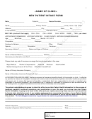Sample New Patient Intake Form