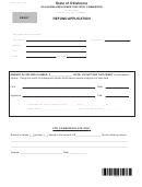 Form Oes-33 - Refund Application - State Of Oklahoma
