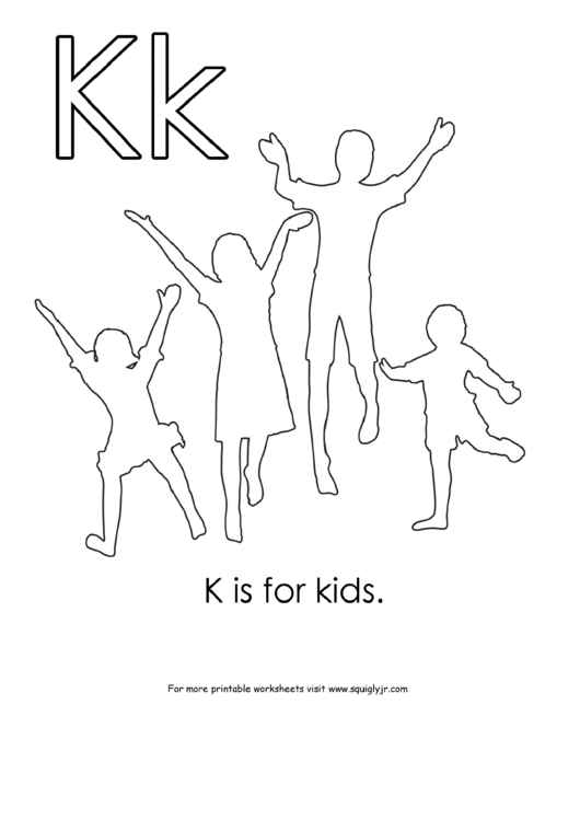 K Is For Kidstemplate Printable Pdf Download