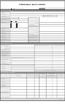 Pds Form - Personal Data Sheet
