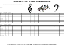 Choir Practice Chart Sheet