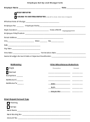Employee Set Up And Change Form