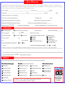 Job Order Form - Illinois Department Of Employment Security