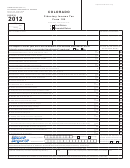Form 105 - Colorado Fiduciary Income Tax Return - 2012 Printable pdf