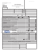 Form Dr 0021 - Colorado Severance Tax-oil And Gas - 2012