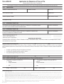 Form Ar321e - Application For Extension Of Time To File