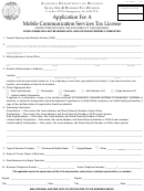 Form St-crts - Application For A Mobile Communication Services Tax License