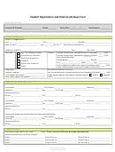 Student Registration And Directory Release Form