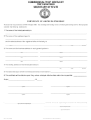 Form Klp-100 - Certificate Of Limited Partnership - Kentucky Secretary Of State