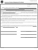 Form Il446-0152b - Insurance Producer/registered Firm Bond Form - Illinois Department Of Insurance