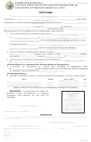 Form 2014-01-005 - Petition Form For Retention/re-acquisition Of Philippine Citizenship Under R.a. 9225