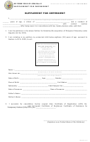 Form 2014-01-006 - Supplement For Dependent