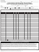 Immunization Administration Record Sheet/ Approved Colorado Certificate Of Immunization Form