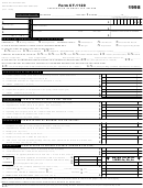 Form Ct-1120 - Corporation Business Tax Return - 1998