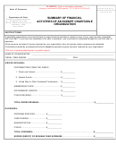 Form Ss-6058 - Summary Of Financial Activities Of An Exempt Charitable Organization