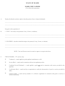 Fillable Form Mark-1a - Mark Disclaimer Printable pdf