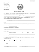 Assignment Of Mark Form - Arizona Secretary Of State