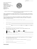 Application For Registration Of Trademark/service Mark Form - Arizona Secretary Of State