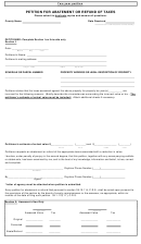 Petition For Abatement Or Refund Of Taxes Form - Colorado