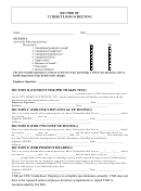 Record Of Tuberculosis Screening Form (ppd)