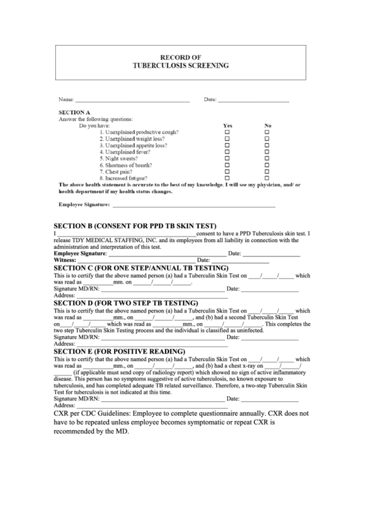 PPD form templates Printable, Blank PDF and Instructions of How to