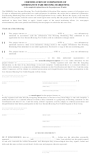 Certification Of Completion Of Affirmative Fair Housing Marketing Form