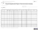 Form Rp-7 - Required Supplemental Filing For Telecommunication Company - New York State Department Of Taxation And Finance