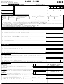 Form Ct-1120 - Corporation Business Tax Return 2001