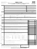 Form Ct-1041- Connecticut Income Tax Return For Trusts And Estates - 2000