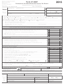 Form Ct-990t - Connecticut Unrelated Business Income Tax Return - 2015