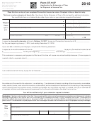 Form Ct-1127 - Application For Extension Of Time For Payment Of Income Tax - 2016