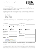 Recurring Payment Option-authorization Form-unity Health Insurance
