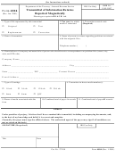 Form 4804 - Transmittal Of Information Returns Reported Magnetically 2001