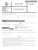 Secretary Of State-beneficiary Claim Form