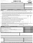 Form Ct-709 - Connecticut Gift Tax Return 2000 Printable pdf