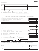 Form Ct-990t - Connecticut Unrelated Business Income Tax Return - 2012