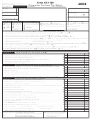Form Ct-1120 - Corporation Business Tax Return - 2004