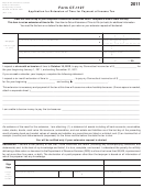 Form Ct-1127 - Application For Extension Of Time For Payment Of Income Tax - 2011