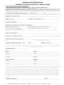 Certificate Of Occupancy Application Form