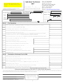 Fillable Individual Tax Return - City Of Cincinnati - 2007 Printable pdf