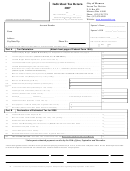Individual Tax Return Form - City Of Monroe - 2007